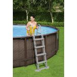 Basen ogrodowy stelażowy Bestway Power Steel Swim Vista 16FT 56725 488x122cm + pompa z filtrem 58389