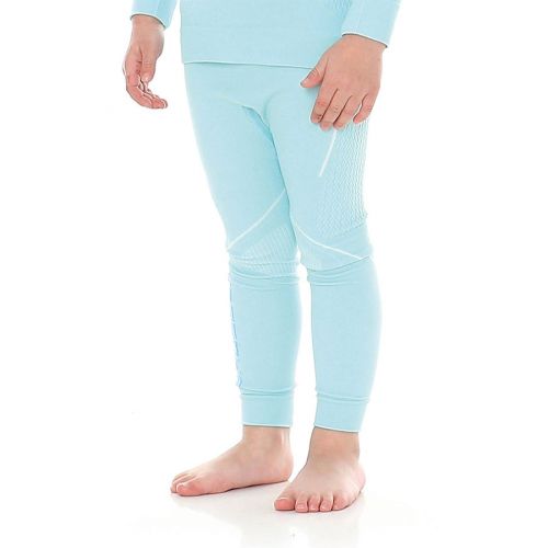 Spodnie termoaktywne Brubeck THERMO KIDS LE12110, dziewczęce, błękitne