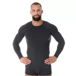 Koszulka termoaktywna Brubeck ACTIVE WOOL LS12820, męska, grafitowa Koszulka termoaktywna Brubeck ACTIVE WOOL LS12820, męska, grafitowa