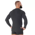 Koszulka termoaktywna Brubeck ACTIVE WOOL LS12820, męska, grafitowa Koszulka termoaktywna Brubeck ACTIVE WOOL LS12820, męska, grafitowa