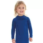 Bielizna termoaktywna Brubeck THERMO KIDS, chłopięca, niebieska, set LS13660/LE12100