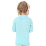 Koszulka termoaktywna Brubeck THERMO KIDS LS13670, dziewczęca, błękitna