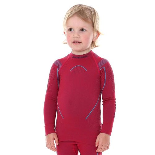 Koszulka termoaktywna Brubeck THERMO KIDS LS13670, dziewczęca, rubinowa