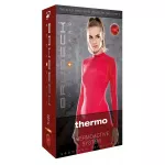Spodnie termoaktywne Brubeck THERMO LE11870A z długą nogawką, damskie, czarno-różowe Spodnie termoaktywne Brubeck THERMO LE11870A z długą nogawką, damskie, czarno-różowe