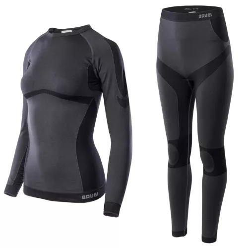 Bielizna termoaktywna Brugi 2RAK/2RAL Nero - damska, komplet Bielizna termoaktywna Brugi 2RAK/2RAL Nero - damska, komplet