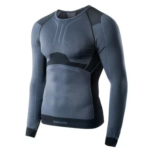 Koszulka termoaktywna Brugi 4RAR-M31 Dark Gray Black, męska