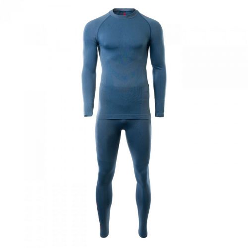 Bielizna termoaktywna Hi-Tec Zareen Set - męska, komplet - DARK DENIM/COPEL BLUE