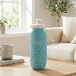 Butelka składana na wodę Body Sculpture BB 25BL - niebieska 600 ml 