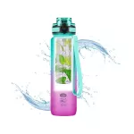 Butelka tritanowa Nils Camp NCD04 950 ml - zielono-różowa