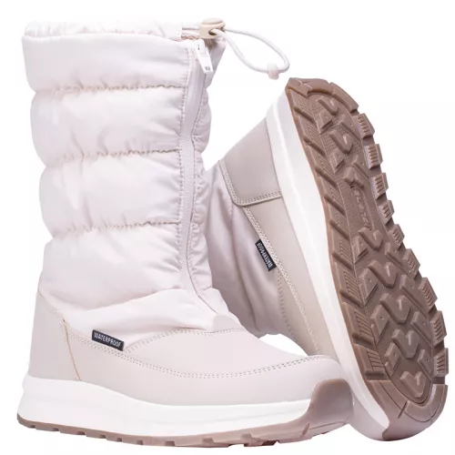 Buty zimowe śniegowce damskie Iguana Iggy High WP W - białe