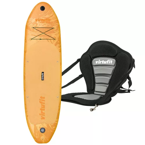 Deska Virtufit Sup Cruiser 305 z siedziskiem i akcesoriami - pomarańczowa