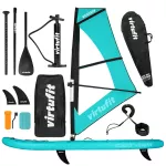 Deska Virtufit SUP Surfer 305 z osłoną przeciwwiatrową i akcesoriami - turkusowa Deska Virtufit SUP Surfer 305 z osłoną przeciwwiatrową i akcesoriami - turkusowa