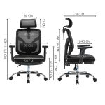 Fotel ergonomiczny Angel biurowy obrotowy jOkasta - niebieski
