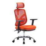 Fotel ergonomiczny Angel biurowy obrotowy jOkasta - pomarańczowy