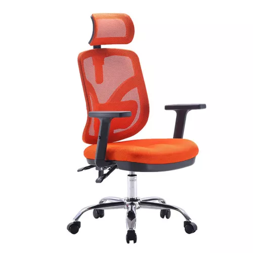 Fotel ergonomiczny Angel biurowy obrotowy jOkasta - pomarańczowy