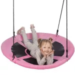 Huśtawka bocianie gniazdo Nils Camp NB5031 100 cm - różowa