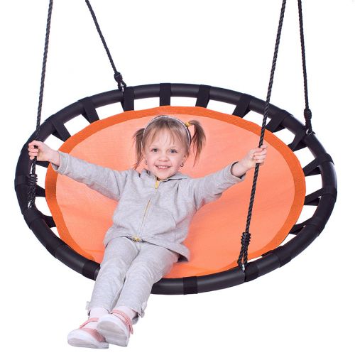 Huśtawka bocianie gniazdo Nils Camp NB5034 100 cm - pomarańczowa