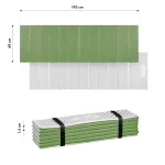 Karimata składana z podbiciem aluminiowym Nils Camp NC17103 + XPE 195 cm - zielona