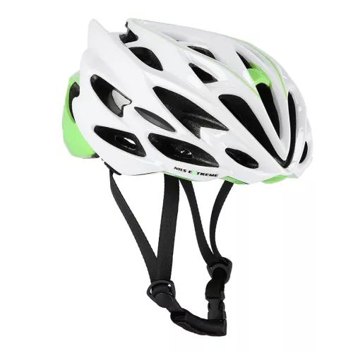Kask Nils Extreme MTW58 Biało Zielony - Rozmiar L