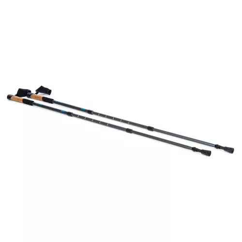 Kije do nordic walking trekking Sapphire ST-073 + 2 pary końcówek i pokrowiec - szare