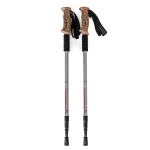 Kije do nordic walking trekking Sapphire ST-073 + 2 pary końcówek i pokrowiec - szare