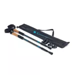 Kije do nordic walking trekking Sapphire ST-073 + 2 pary końcówek i pokrowiec - szare