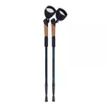 Kije do nordic walking trekking Sapphire ST-073 + 2 pary końcówek i pokrowiec - czarne