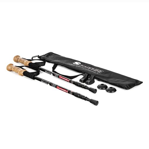 Kije do nordic walking trekking Sapphire ST-073 + 2 pary końcówek i pokrowiec - czarne Kije do nordic walking trekking Sapphire ST-073 + 2 pary końcówek i pokrowiec - czarne