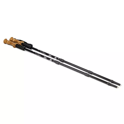 Kije do nordic walking/trekking Sapphire ST-070 + 2 pary końcówek - czarne Kije do nordic walking/trekking Sapphire ST-070 + 2 pary końcówek - czarne
