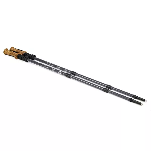 Kije do nordic walking/trekking Sapphire ST-070 + 2 pary końcówek - grafitowe Kije do nordic walking/trekking Sapphire ST-070 + 2 pary końcówek - grafitowe