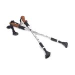 Kije do nordic walking/trekking Sapphire ST-070 + 2 pary końcówek - srebrne