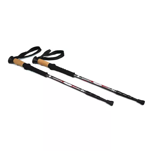 Kije do nordic walking trekking Sapphire ST-071+ 2 pary końcówek i pokrowiec - czarne