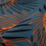 Koc piknikowy Aquawave Salva Orange Palms 200 x 200 cm