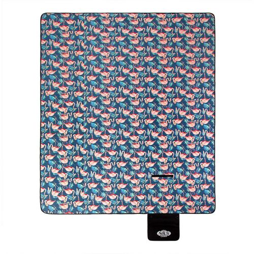 Koc piknikowy Nils Camp NC8014 200 x 200 cm - flamingi