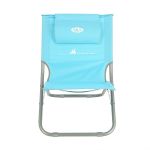 Krzesło plażowe z poduszką Nils Camp NC3136 - niebieske