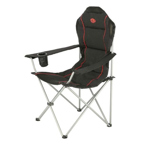 Krzesło turystyczne Nils Camp NC3080 - czarno-czerwony