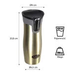 Kubek termiczny Nils Camp NCC03 420 ml - złoty