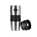 Kubek termiczny Nils Camp NCC05 380 ml - czarno-srebrny 