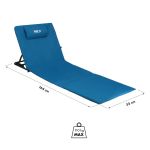Mata plażowa z regulowanym oparciem Nils Camp NC3015