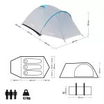 Namiot kempingowy Nils Camp NC6013 Rocker 3 - szaro-niebieski