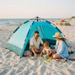 Namiot plażowy automatyczny Nils NC4802 - niebieski