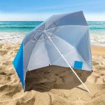 Parasol plażowy XL 220 cm Nils Camp NC7822 - niebieski