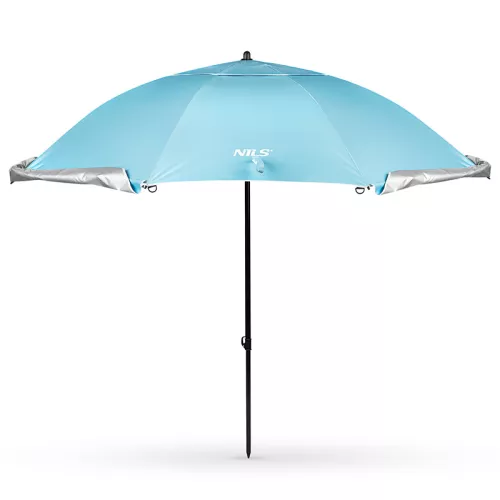 Parasol plażowy 2w1 XXL 240 cm Nils Camp NC17114 - niebieski
