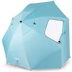 Parasol plażowy 2w1 XXL 240 cm Nils Camp NC17114 - niebieski