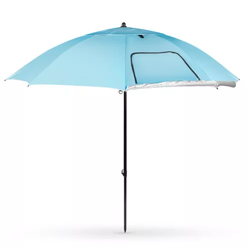 Parasol plażowy 2w1 XXL 240 cm Nils Camp NC17114 - niebieski