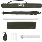 Parasol wędkarski z boczną osłoną Nils Camp NC4702 Parasol wędkarski z boczną osłoną Nils Camp NC4702