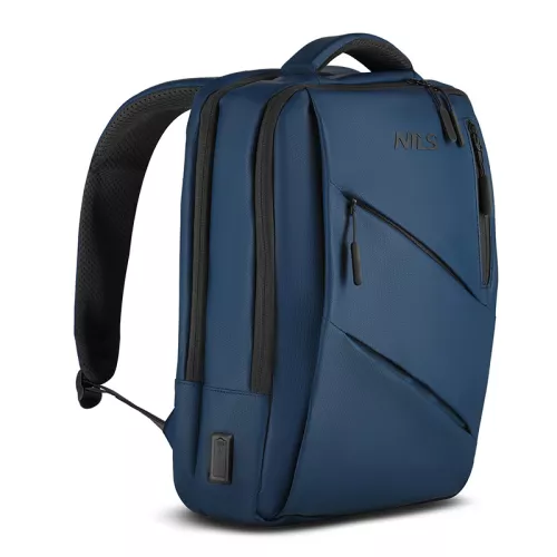 Plecak na laptop z USB Nils NC4502 - niebieski