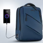 Plecak na laptop z USB Nils NC4502 - niebieski