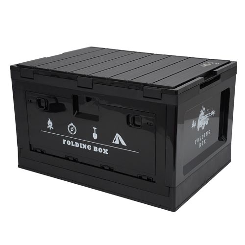 Skrzynia kempingowa składana z funkcją stołu 2w1 Nils Camp NCB4006 50 l - czarna