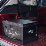 Skrzynia kempingowa składana z funkcją stołu 2w1 Nils Camp NCB4006 50 l - czarna